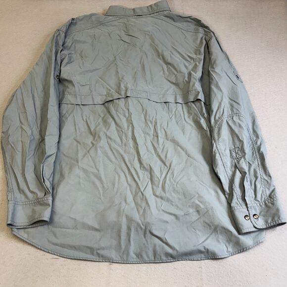 LL Bean Fishing Shirt Mens XL Button Up Blue Camping Sportswear Hiking Outdoors - Picture 7 of 8